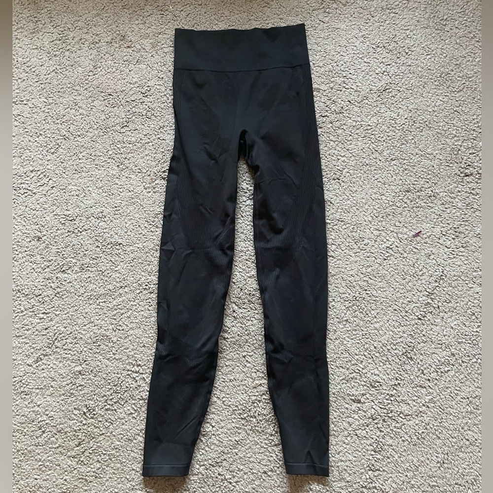 PINK Active brand black tight leggings with shaping details